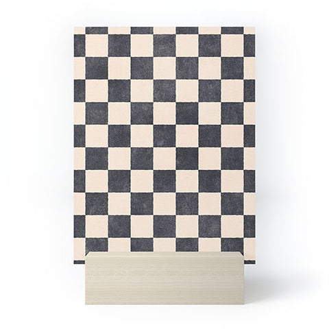 Daniel Coulmann CHECKER 001 Graphite Mini Art Print