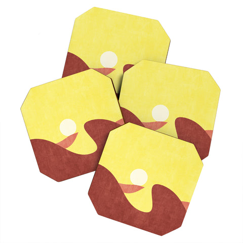 Daniel Coulmann LANDSHAPES Desert Sunset Coaster Set