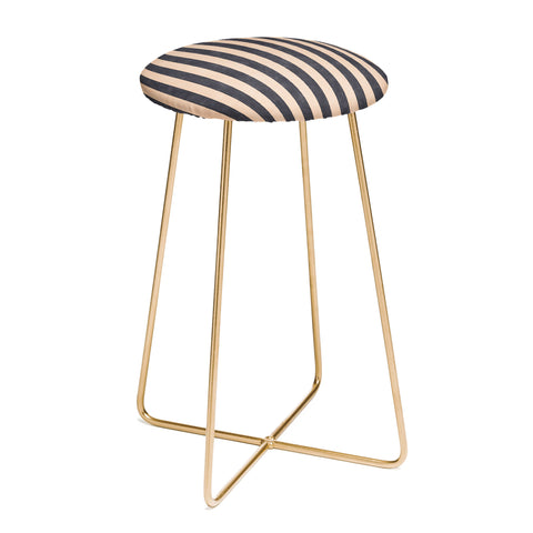 Daniel Coulmann STRIPES 001 P Basaltic Counter Stool