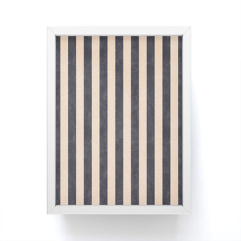 Daniel Coulmann STRIPES 001 P Basaltic Framed Mini Art Print