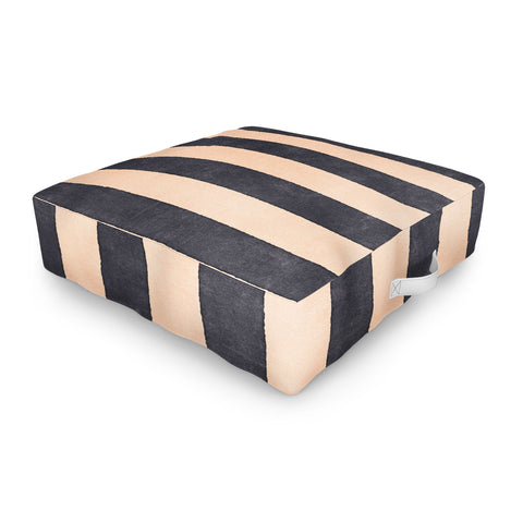 Daniel Coulmann STRIPES 001 P Basaltic Outdoor Floor Cushion