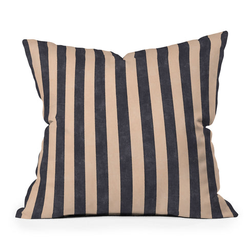 Daniel Coulmann STRIPES 001 P Basaltic Throw Pillow