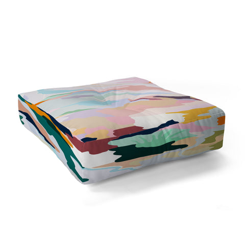 Danse de Lune alpine I Floor Pillow Square