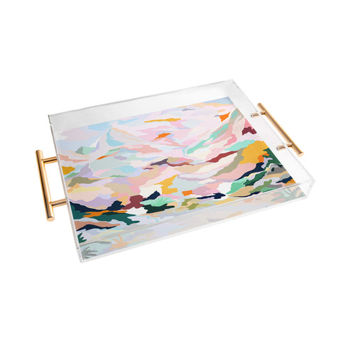 Danse de Lune alpine I Acrylic Tray