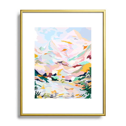 Danse de Lune alpine I Metal Framed Art Print