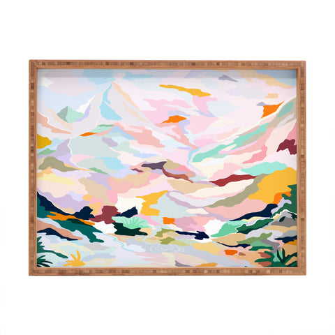 Danse de Lune alpine I Rectangular Tray