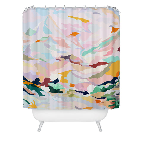 Danse de Lune alpine I Shower Curtain