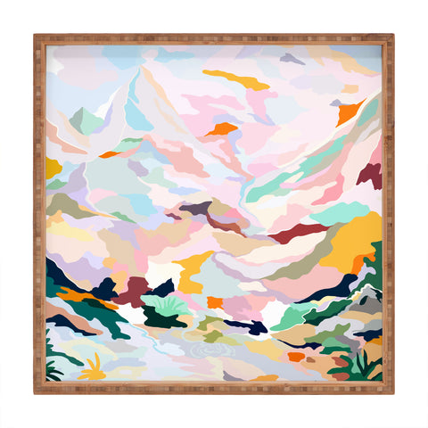 Danse de Lune alpine I Square Tray