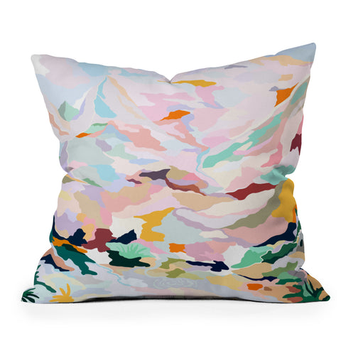 Danse de Lune alpine I Throw Pillow