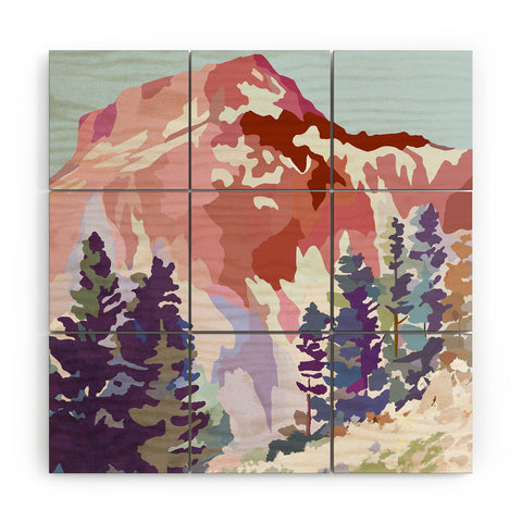 Danse de Lune Alpine Lite II Wood Wall Mural