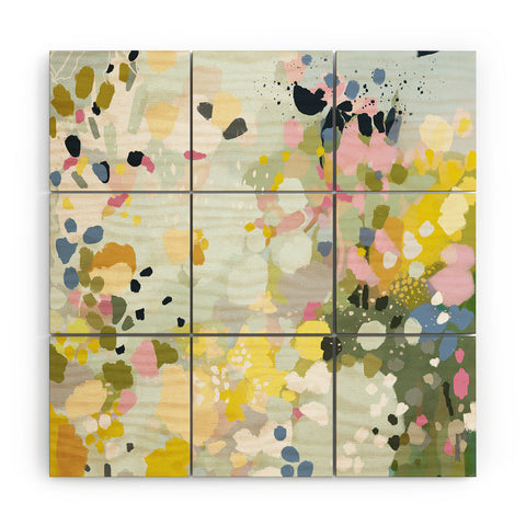 Danse de Lune Meadow Impression Wood Wall Mural