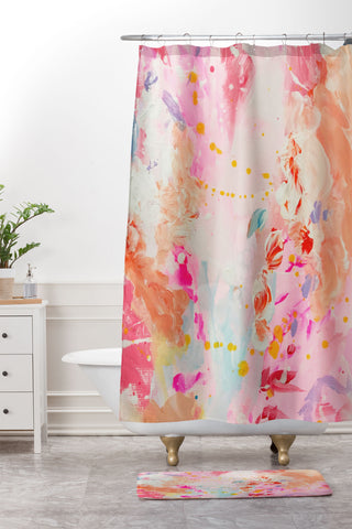 Danse de Lune sky music Shower Curtain And Mat