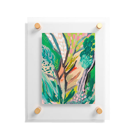 Danse de Lune tree and leaf abstract Floating Acrylic Print