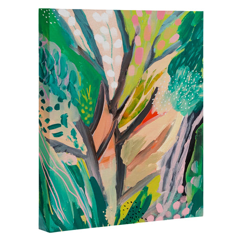 Danse de Lune tree and leaf abstract Art Canvas