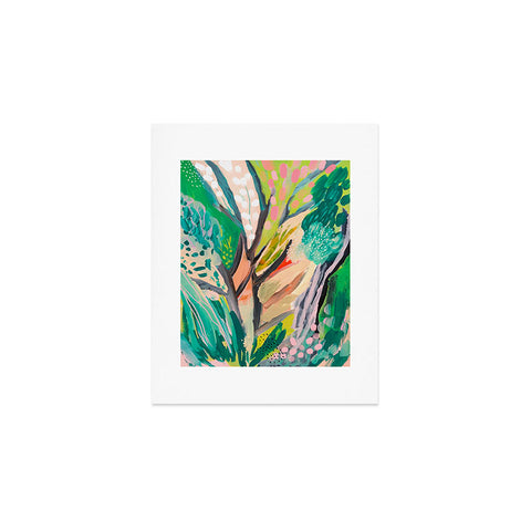 Danse de Lune tree and leaf abstract Art Print