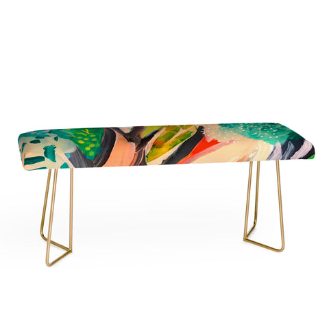 Danse de Lune tree and leaf abstract Bench