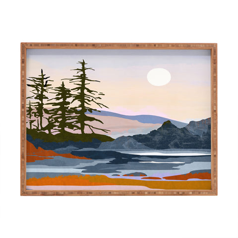 Danse de Lune valley moon Rectangular Tray