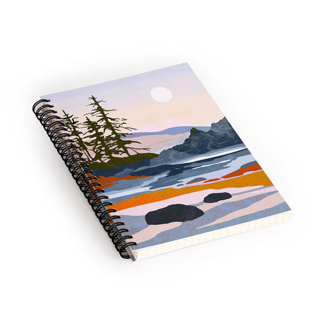 Danse de Lune valley moon Spiral Notebook