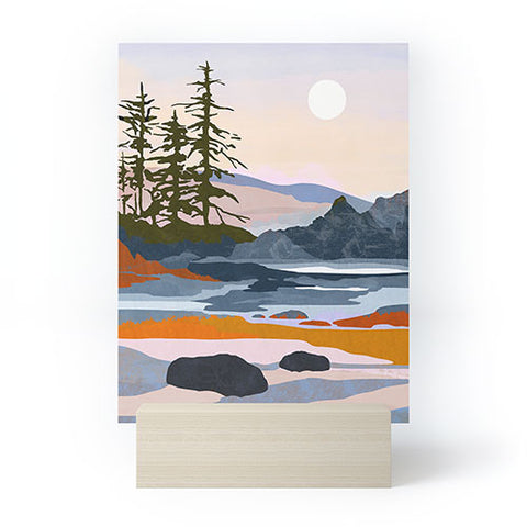 Danse de Lune valley moon Mini Art Print