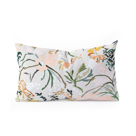 Danse de Lune wallpaper poem Oblong Throw Pillow