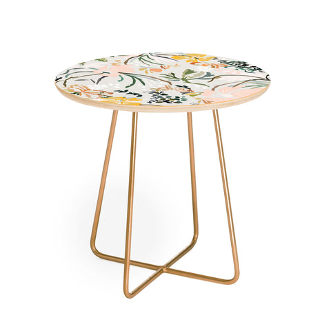 Danse de Lune wallpaper poem Round Side Table