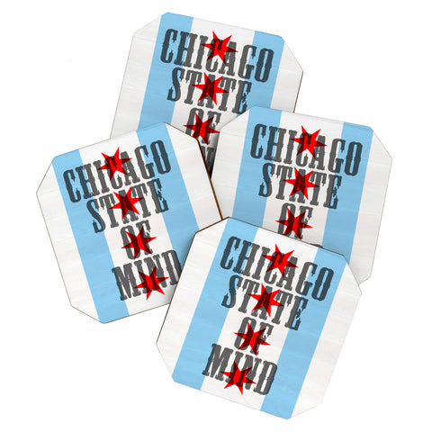 DarkIslandCity Chicago State Of Mind Coaster Set
