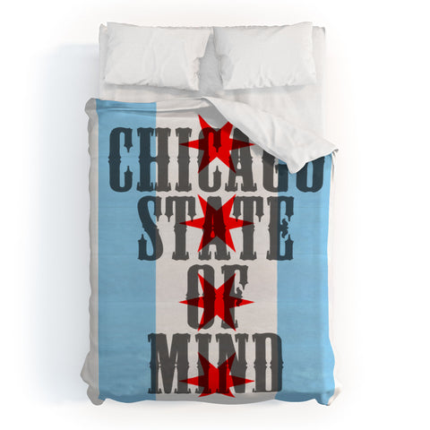 DarkIslandCity Chicago State Of Mind Duvet Cover