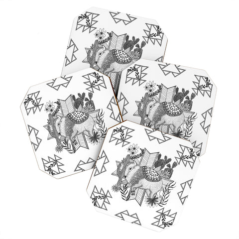 Dash and Ash Arrlo The Buffalo Coaster Set