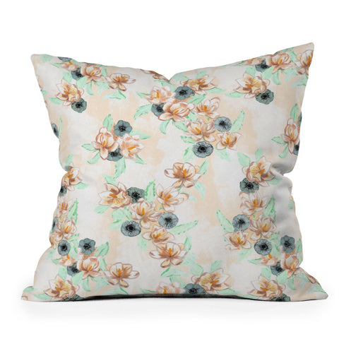 Dash and Ash At Magnolia Outdoor Throw Pillow