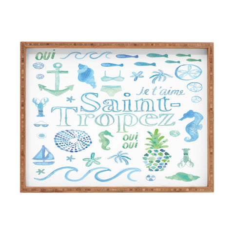 Dash and Ash Beach Collector Saint Tropez Rectangular Tray