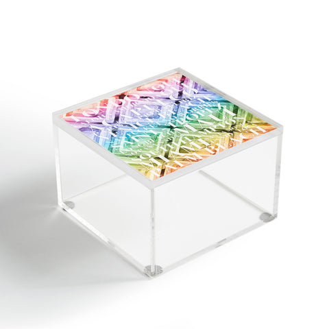 Dash and Ash Beach Day Rainbow Acrylic Box