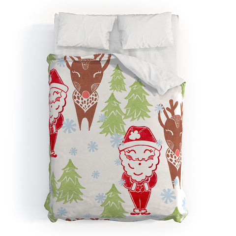 Dash and Ash Best Bros From The North Pole Duvet Cover