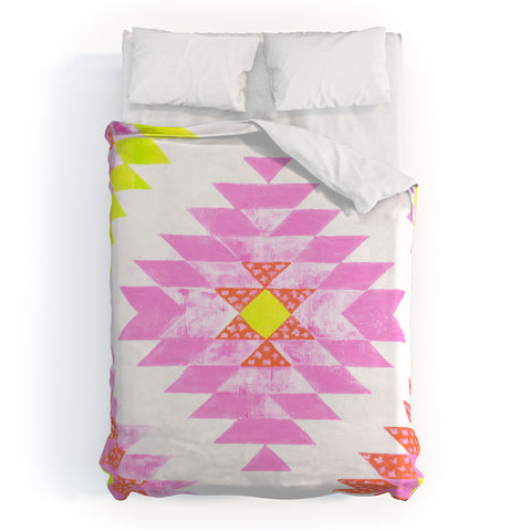 Dash and Ash Chelsea and Coral Duvet Cover