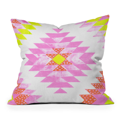 Dash and Ash Chelsea and Coral Outdoor Throw Pillow