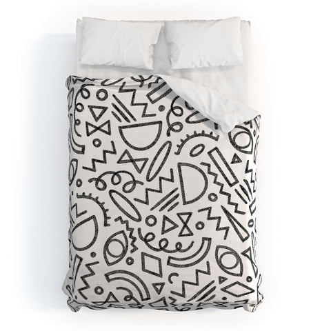 Dash and Ash Dashes II Duvet Cover