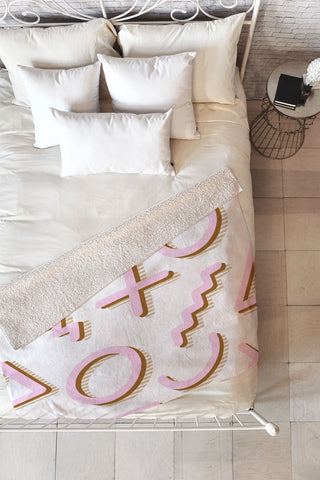 Dash and Ash Donut Go Breakin My Heart Fleece Throw Blanket