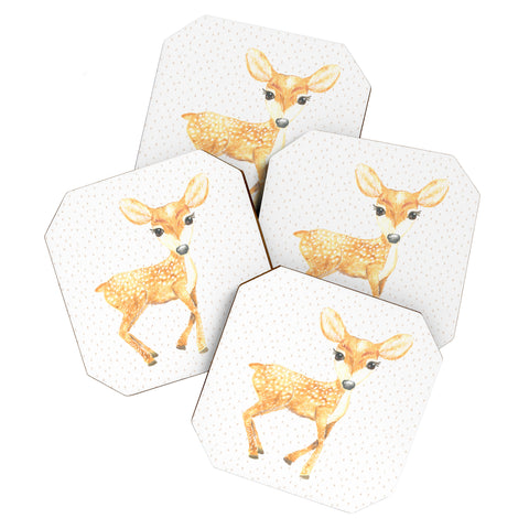 Dash and Ash Fellow Fawn Coaster Set