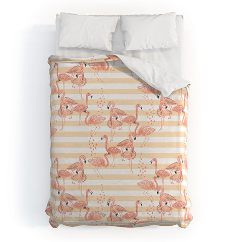 Dash and Ash Flamingo Academy Duvet Cover