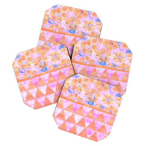 Dash and Ash Flora Fiesta 1 Coaster Set