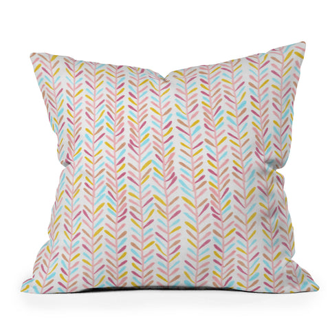Dash and Ash Herring Colorways Outdoor Throw Pillow