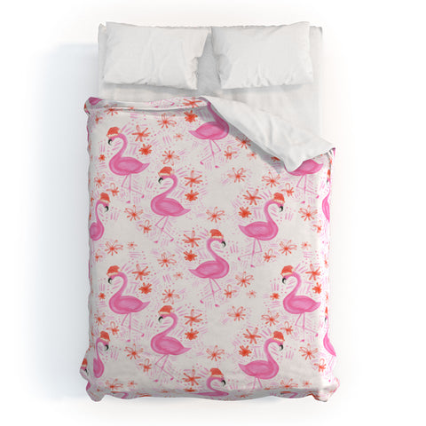 Dash and Ash Jolly Flamingo Duvet Cover