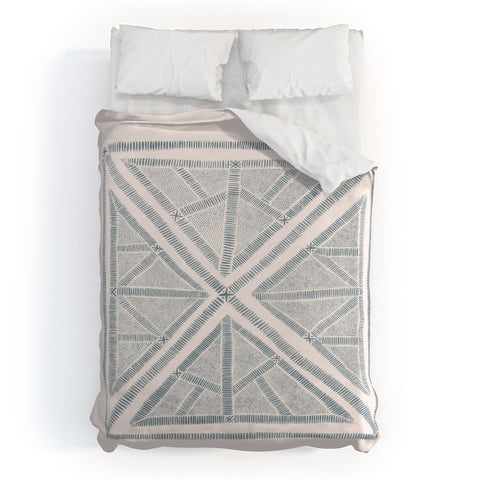Dash and Ash Maria azul marino Duvet Cover