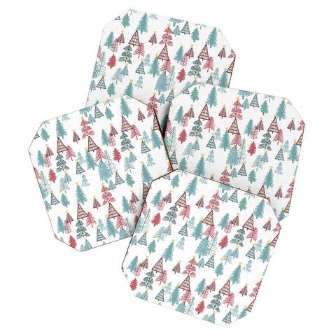 Dash and Ash Me Oh My Trees Coaster Set