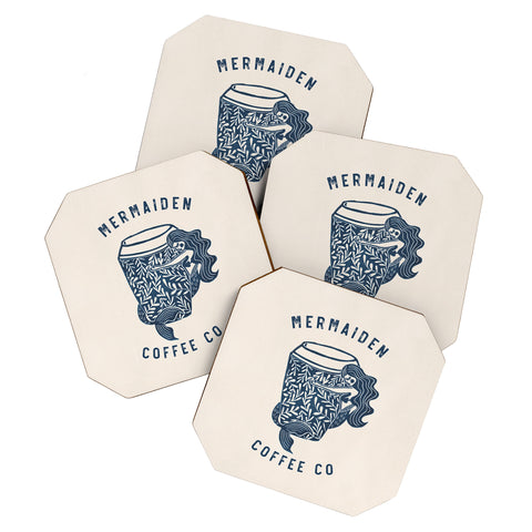 Dash and Ash Mermaiden Coffee Co Coaster Set