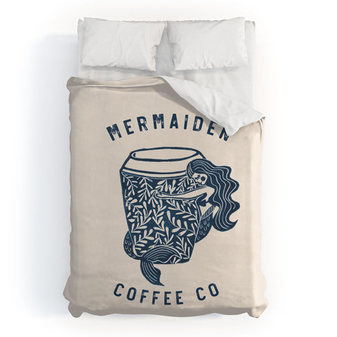 Dash and Ash Mermaiden Coffee Co Duvet Cover