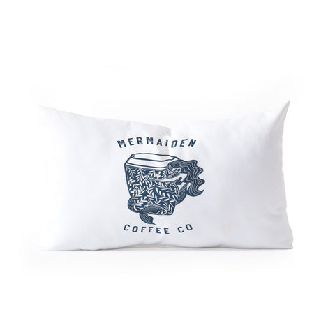 Dash and Ash Mermaiden Coffee Co Oblong Throw Pillow