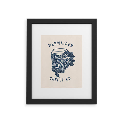 Dash and Ash Mermaiden Coffee Co Framed Art Print