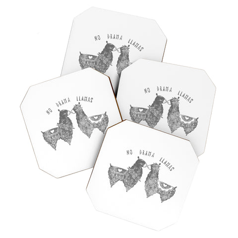 Dash and Ash No Drama Llamas Coaster Set