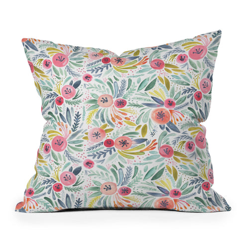 Dash and Ash Poppy Lane Outdoor Throw Pillow
