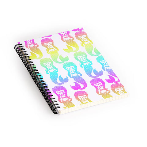Dash and Ash Rainbow Mermaids Spiral Notebook